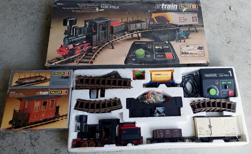 Faller e-train 3805 - Spur 0 Eisenbahn Komplett mit 2 Zusatzwagen TOP | Condition: Gebraucht