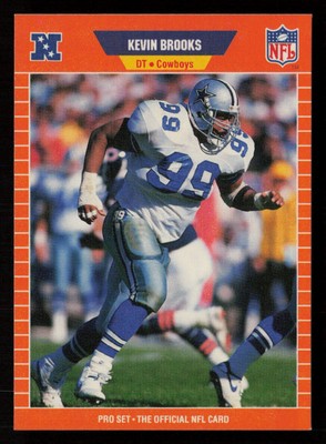 Kevin Brooks 1989 Pro Set Series 1 #88 RC Rookie Dallas Cowboys