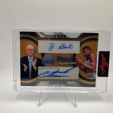 2026 Leaf Metal Jim Boeheim Derrick Coleman Dual Gold 1/1 Auto Syracuse