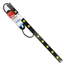 Metal Power Strip 9 Outlet 2 USB Ports Workshop Garage Heavy Duty 10 FT CORD