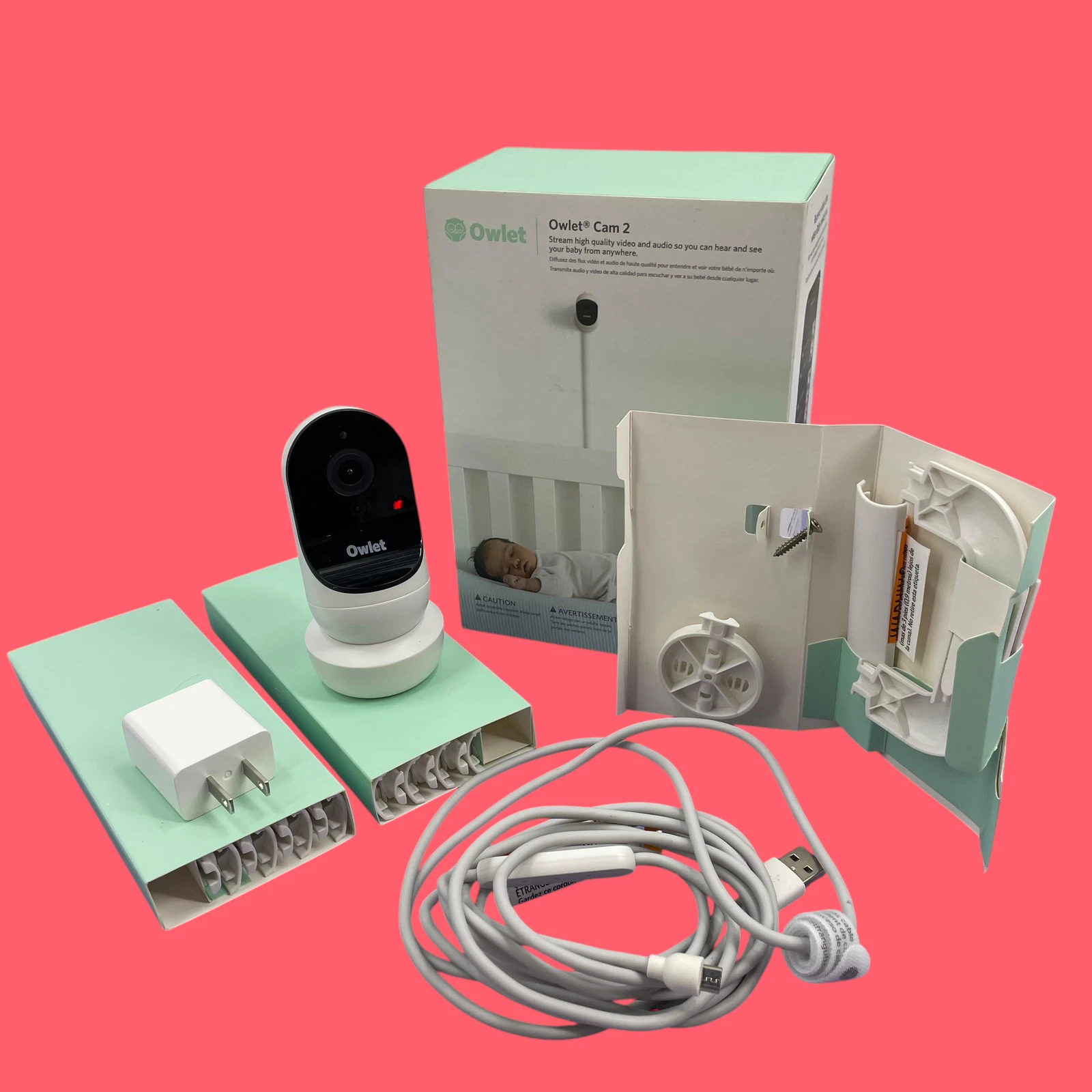 Owlet Cam 2 OC2A Baby Monitor 1080p Night Vision Smart WiFi Camera
Opens in a new window or tab