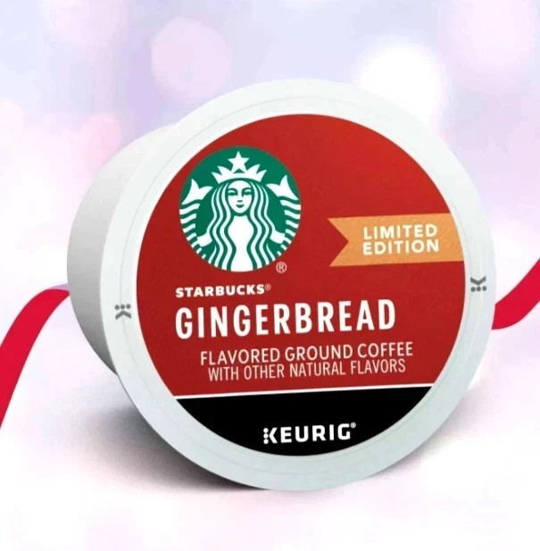 Starbucks  K-Cup Gingerbread 22 K Cups keurig coffee Last years stock
