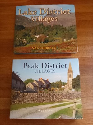 BOOK - Bundle Of X2 Books On Lake District Peak District English Villages HB 