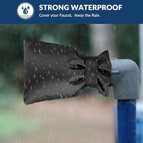 Outdoor Faucet Cover for Winter - 7.1''W x 9.8''H Garden Faucet Socks for - Picture 4 of 8