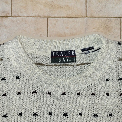 Vintage TraderBay Chunky Knit Grandpa Sweater Size XL Cosby Emo Grunge Indie USA - Picture 8 of 9