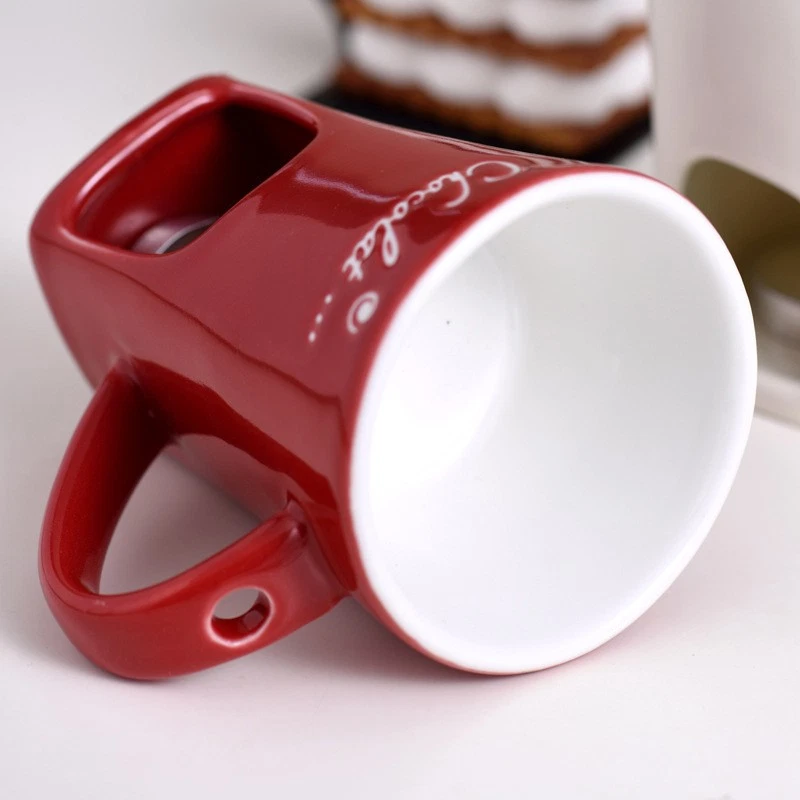 Chocolate Fondue Mugs, Premium Melting Chocolate Melting Mug With Fork for Choco - Image 4 of 4