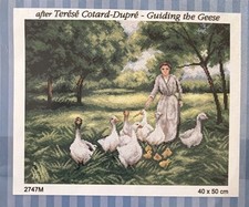 Orchidea Printed needlepoint tapestry Canvas Only 40x50 Cm Guiding The Geese