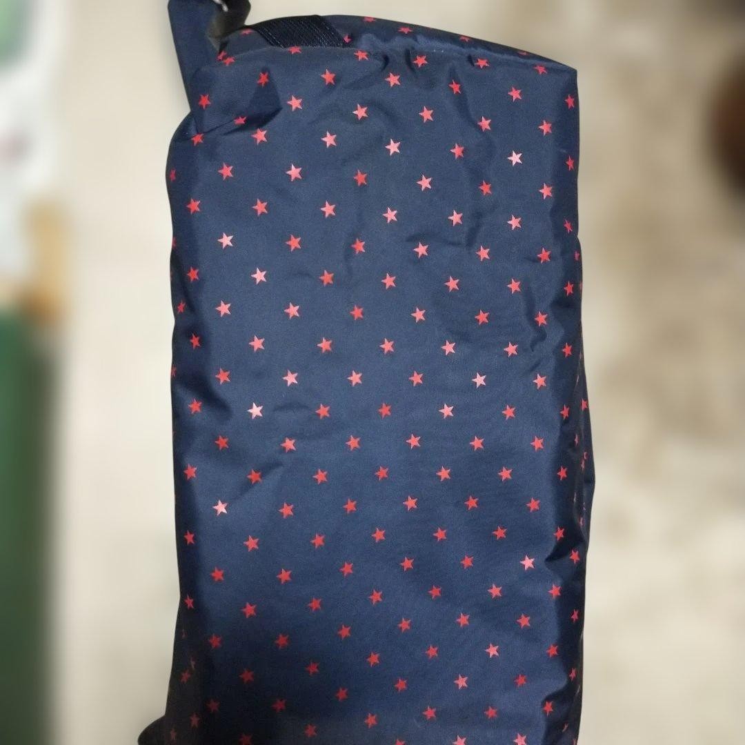 Porter Star Pattern Navy Backpack Nylon Front Poc… - image 9