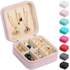 17Dec Small Travel Jewelry Case OrganizerMini Travel Essentials for WomenBrid...