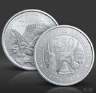 1 oz U.S. 250th Anniversary Silver Round .999 Fine bullion In Capsule