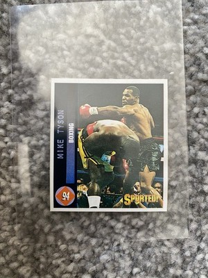 Rare Vintage 1998 Sport Boxing Sticker Mike Tyson Rare UK Issue World Champion