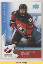 2020 Upper Deck Team Canada Juniors Women's WC Blue Ann-Sophie Bettez READ o1h