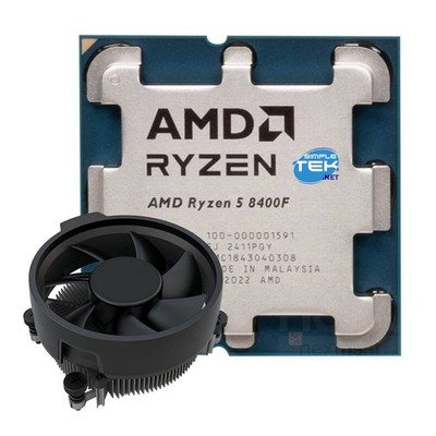 AMD Ryzen 5 8400F AM5 CPU 6C/12T 4.20GHz Max 4.7 GHz Processor Without Graphics