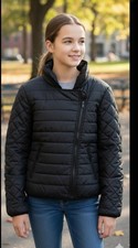 Urban Republic Girls' Black Puffer Jacket
