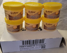 SOFTEEE African Shea Butter - Case of 6 jars Hair  Scalp Conditioner 3 oz each