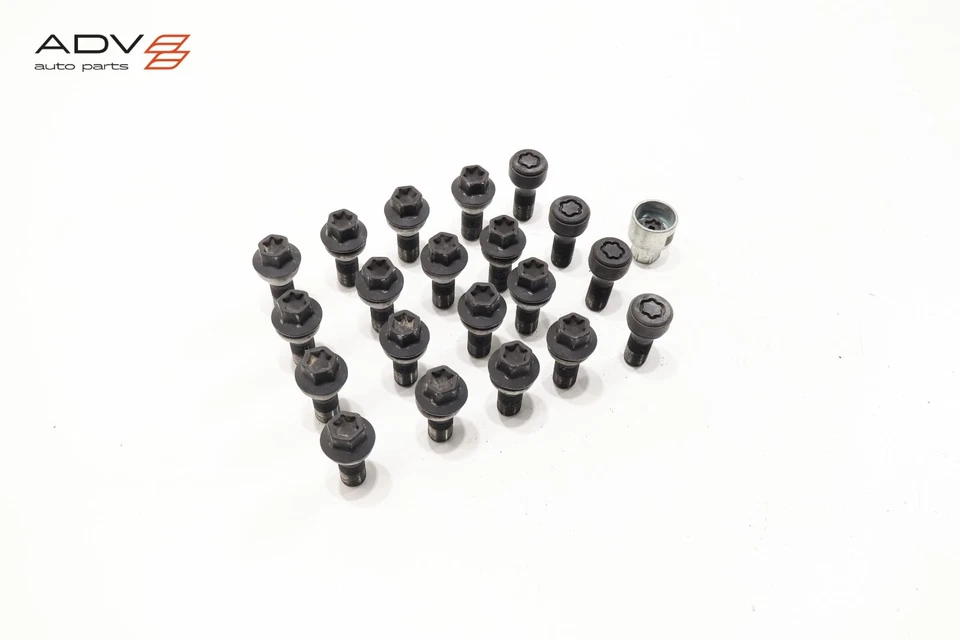 19-25 BMW X5 X6 G05 G06 WHEEL RIM LUG NUT BOLT & ANTI THEFT LOCK KEY OEM -SET- - Image 2 of 4