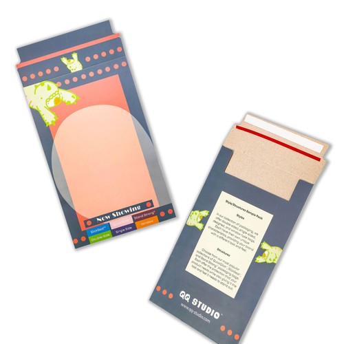 QQ Studio Sample Pack Cartella Stampa Personalizzata Stile Mylar Confezione Formato - Foto 3 di 10