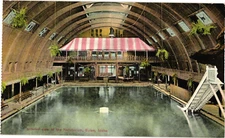 Interior View of Natatorium Boise Idaho Postcard c1907-09