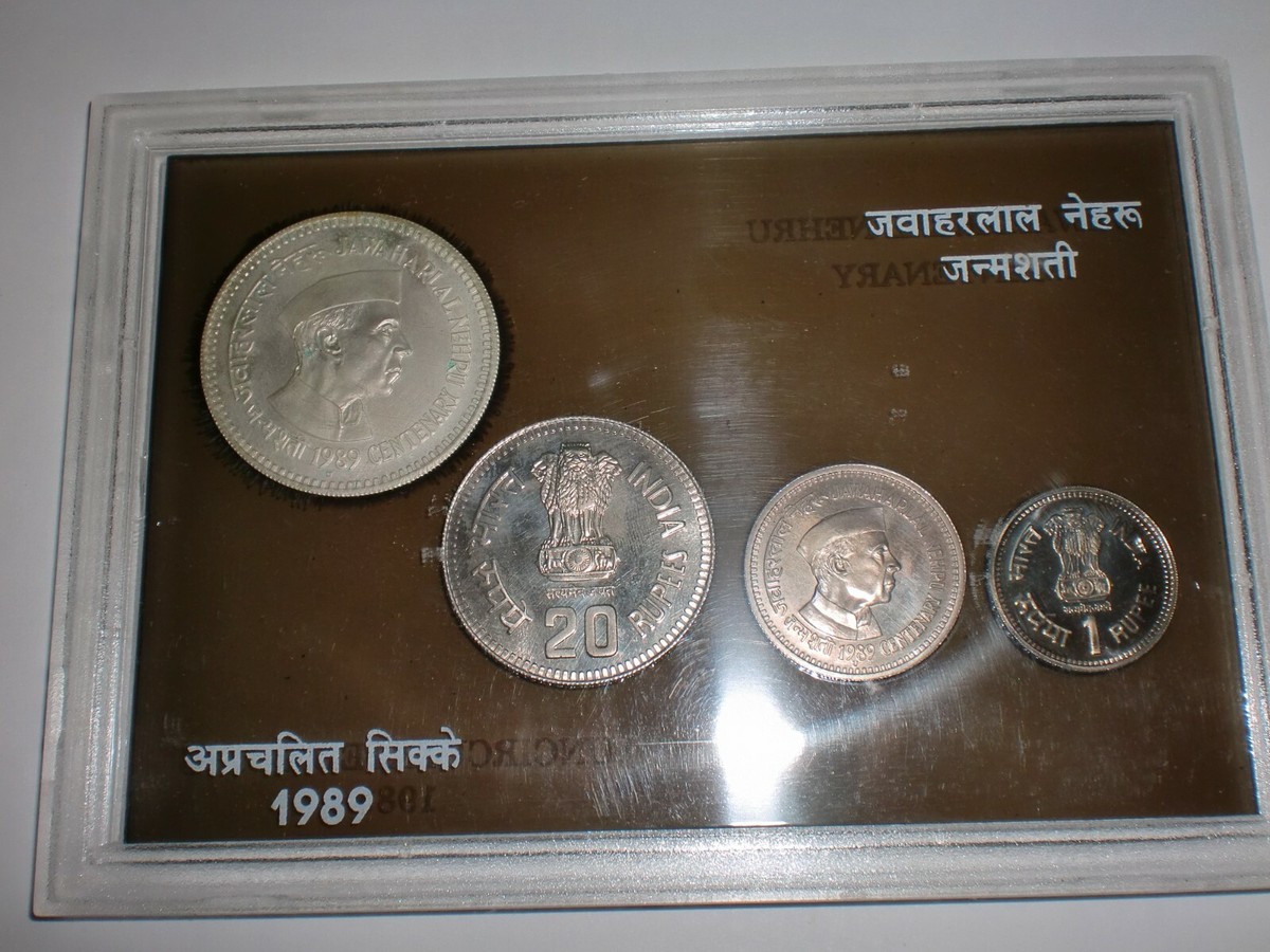 インド　ジャワハルラール・ネルー　生誕100周年記念　1ルピー 1989 India 1 Rupee, Jawaharlal Nehru 100th Anniversary | eBay