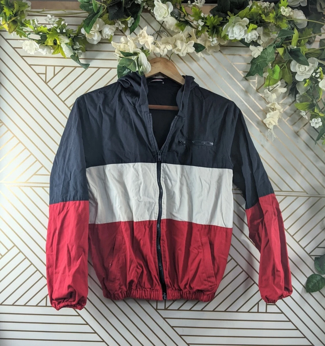 Red Clover Bomber Denim Jacket