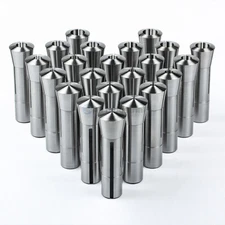 23 Piece R8 Collet Set Fractional 1/16" to 3/4" High Precision for Bridgeport