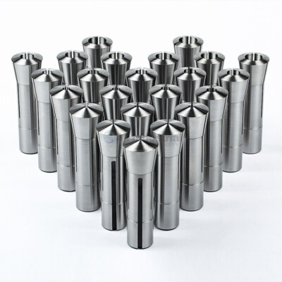 23 Piece R8 Collet Set Fractional 1/16'' to 3/4'' High Precision for Bridgeport