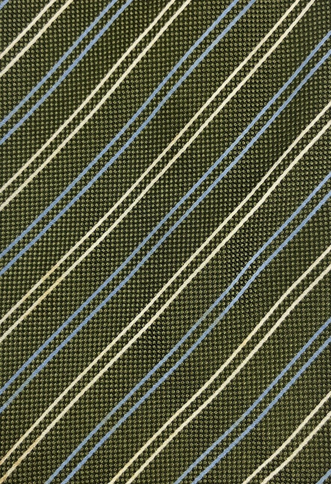 Corbata a rayas de seda verde TIFFANY & CO hecha en Italia 58x3,75 Foto 4 de 4