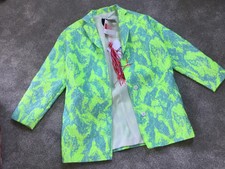Msgm Milano Stunning Dressy Neon Coat It48 Uk16 £900 Bnwt
