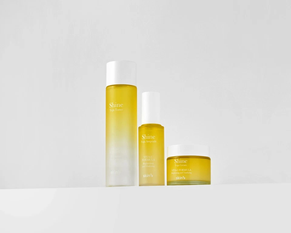 Conjunto de cuidados com a pele Skin79 Shine Yuja (toner 200ml + ampola 50ml + creme 70ml) - Imagem 3 de 4