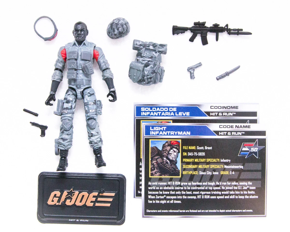 2015 Hasbro G.I. Joe 50th Anniversary HIT RUN v5 Figure NEW