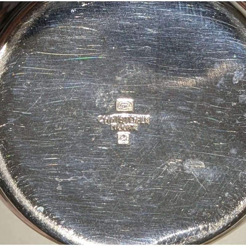 Taza de timbales francesa vintage plateada "Florian" de CHRISTOFLE Foto 2 de 4