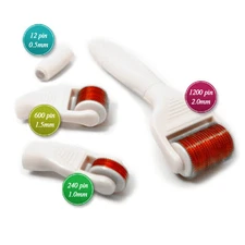 5-In-1 Derma Roller Skin Care Kit Titanium for Cellulite, Wrinkles, Acne, Scars