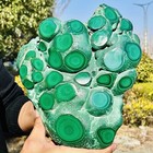11.0LB Natural glossy Malachite transparent cluster rough mineral sample — photo 6