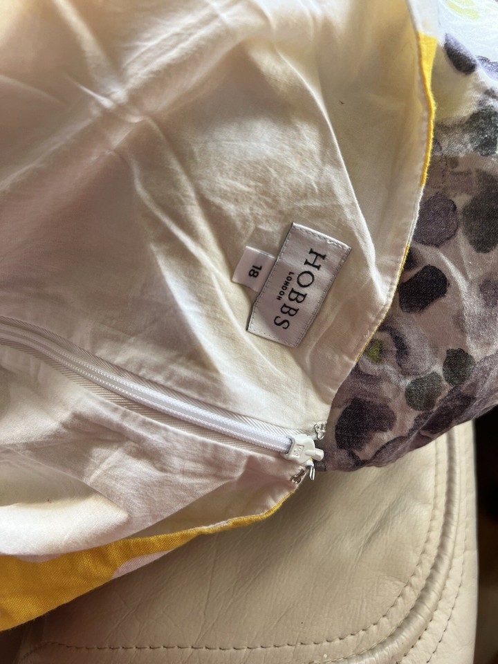Hobbs Linen Halterneck Dress size 18 eBay