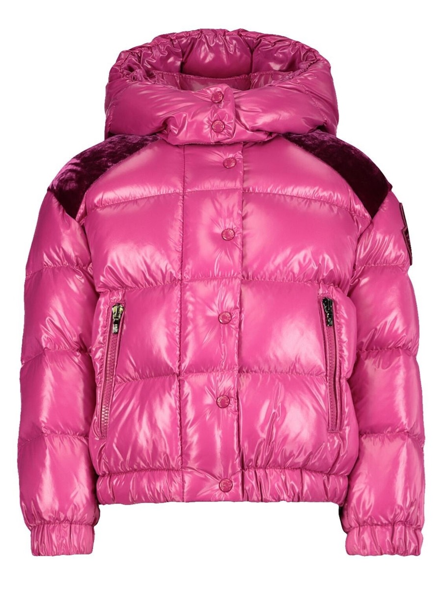 Moncler Enfant Authentic Down Jacket Chouette Fuchsia For Girls