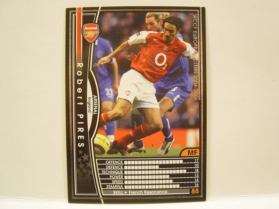 Panini WCCF 2004-05-06 Robert Pires 1973 France　No.7 Arsenal FC #012 #011 - Image 3 of 4