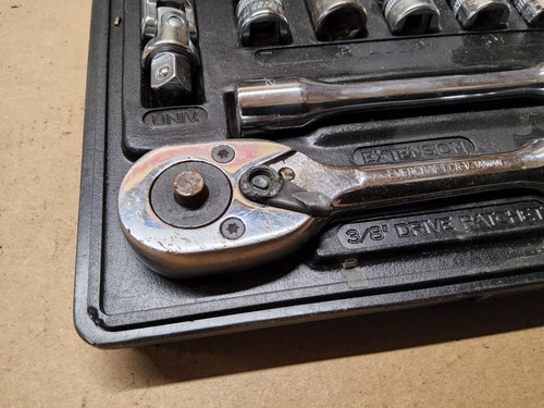 Vintage Indestro 13 Pc. 3/8" Drive Metric Socket Set Made In America Chicago - Picture 5 of 13