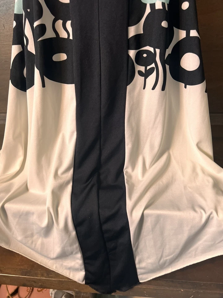 Vestido Johnny Martin RETRO M Cuello Halter DOBLADILLO ASIMÉTRICO NEGRO AZUL ROSA BLANCO Foto 3 de 4