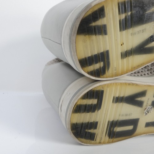 DKNY Wedge Trainers Sneakers Suede Light Grey Perforated size UK 5.5 EU 38.5 - Picture 12 of 14
