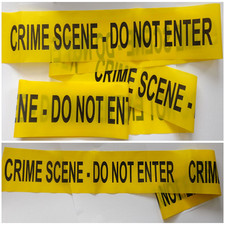 3 Metre Length Of Crime Scene Do Not Enter, Quality Barrier Tape, CSI Prop