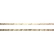 12 Inch 4R Flexible Machinist Rule Stainless 1/8, 1/16, 1/32, 1/64 Made in USA