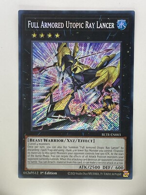 Full Armored Utopic Ray Lancer BLTR-EN003 1st Edition Gem Mint