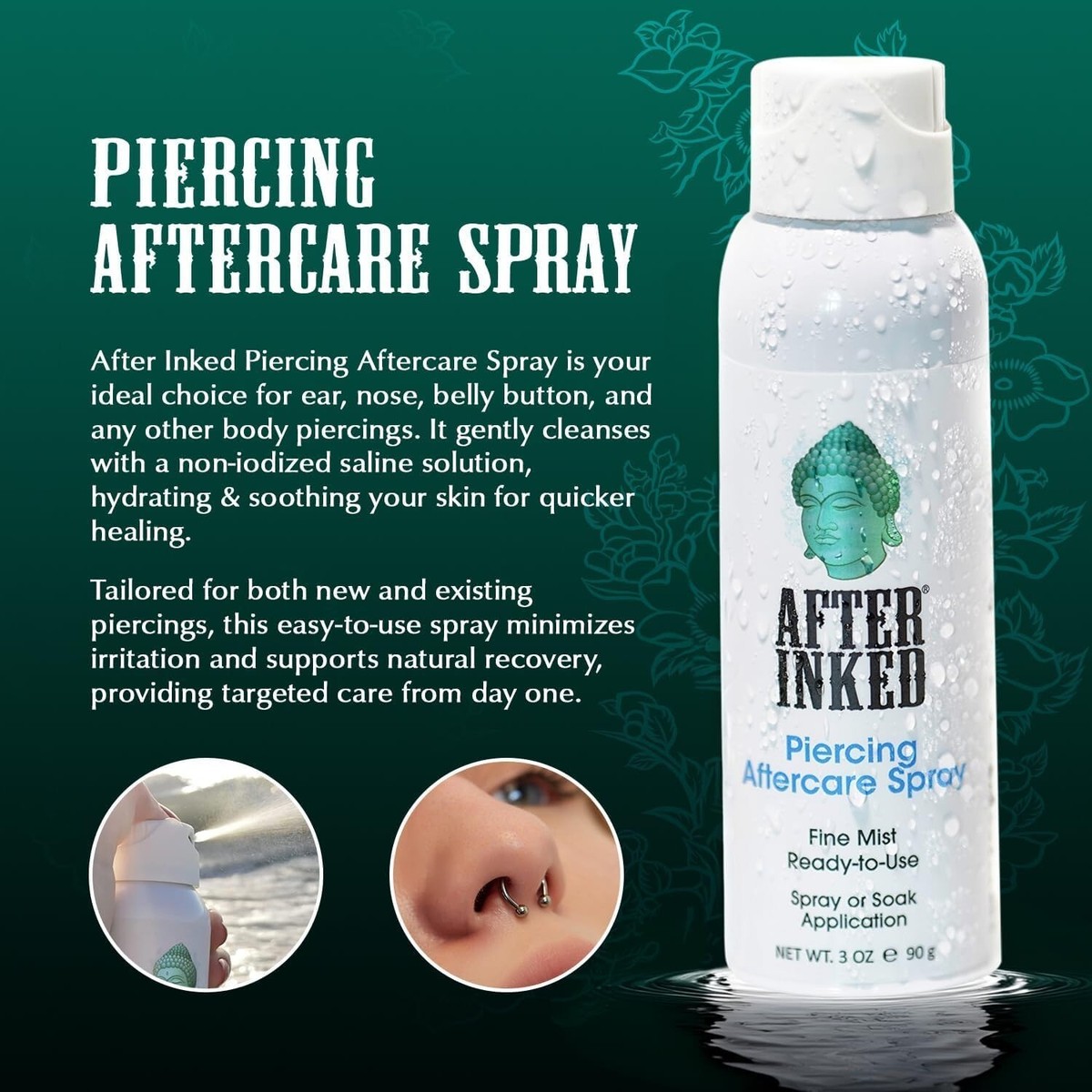 Nose Stud How To Clean Nose Piercing Without Sea Salt Natural Sea