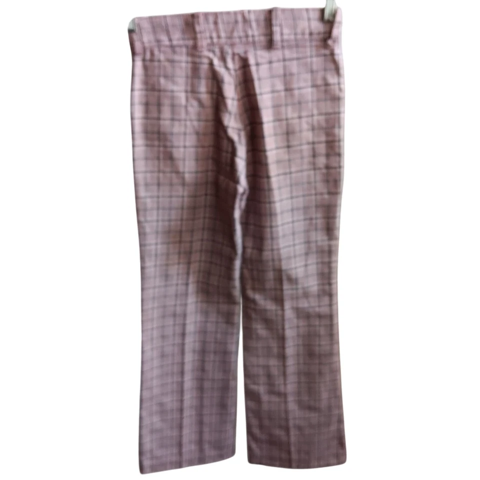 Pantalones de mezclilla vintage Bellbottom 28x28 a cuadros años 70 Jc Penney niños 16 sarga hippy Foto 2 de 4