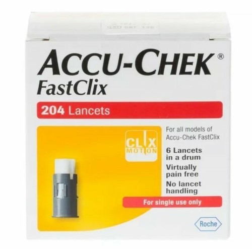 FastClix Accu Chek Lancets - Total 200 + 4 Lancets 1st Class Delivery - Picture 1 of 1
