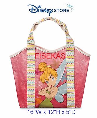 Disney Store Tinker Bell Swim Bag Pool Tote Purse Tink Fairy