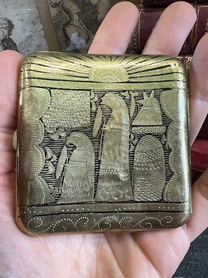 cigarette case egypt Cigarette Case & Box Brass Gold Ancient Egypt cigarette case egypt Cigarette Case & Box Brass Gold Ancient Egypt