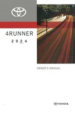 2024 Toyota 4Runner Owners Manual User Guide