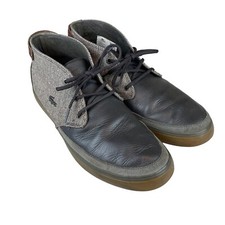 Zapatilla deportiva de skate Lacoste Clavel 13 para hombre 11 negra textil Chukka cocodrilo