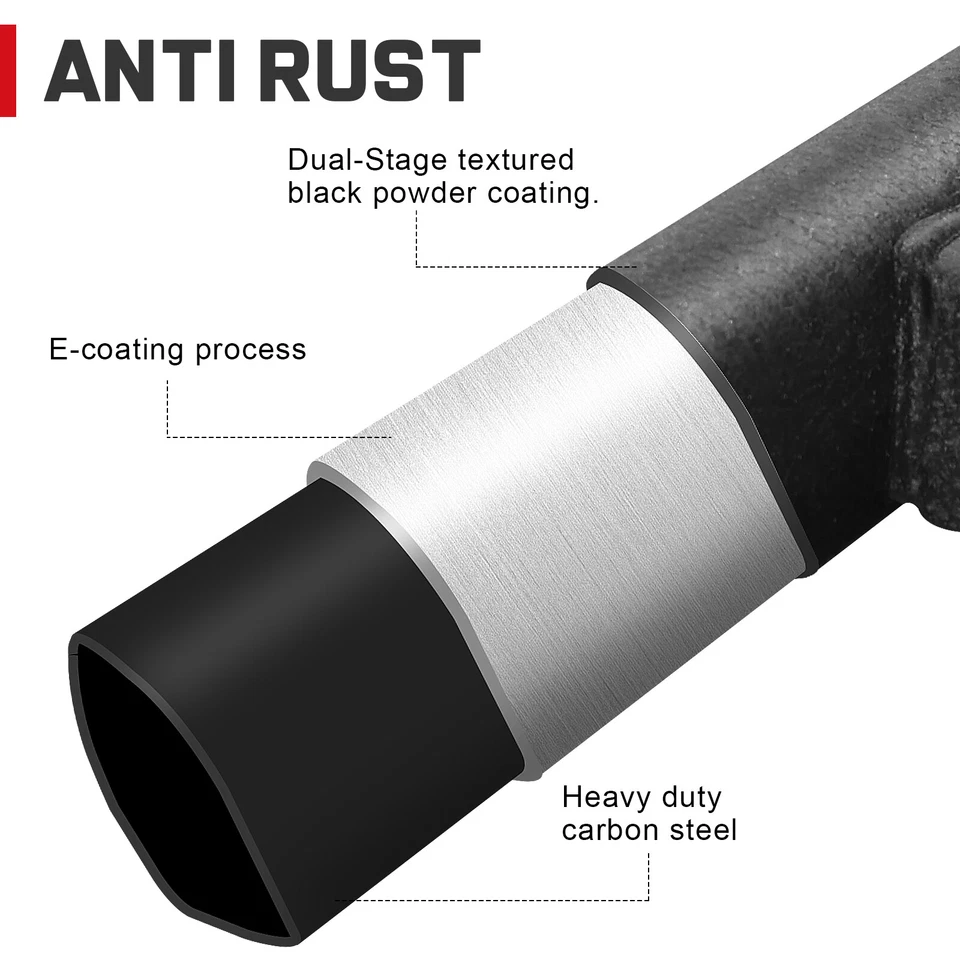 Fit 20-25 Jeep Gladiator 4 Door JT Drop Side Step Running Boards Nerf Bar BDKA Foto 4 de 4